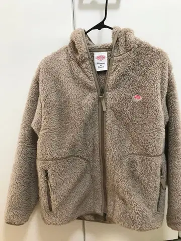 단톤 보아 플리스 후드티 베이지