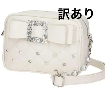 하자품 노에미 비쥬 리본 숄더백 화이트