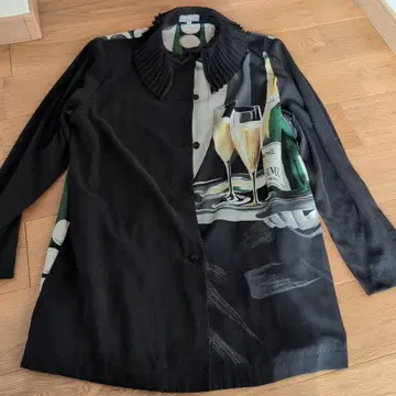 TOKUKO for VOL 아트 프린트 긴팔 셔츠 사이즈 9