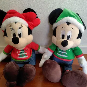 미키 미니 크리스마스 봉제 인형