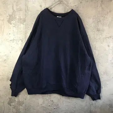 B905 구제 의류 트레이닝복 맨투맨 네이비 무지 90s Y2K