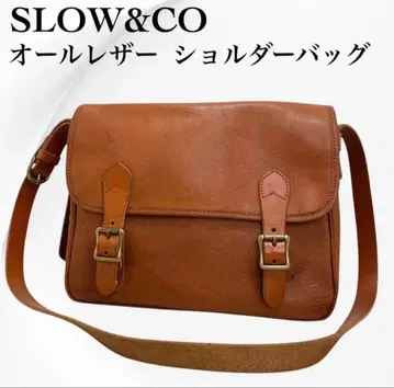 [ 레어 ] 슬로우 SLOW&CO 올 가죽 숄더백 빈티지