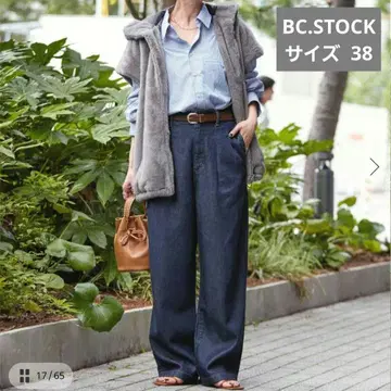 [ 새상품급 ] BC.STOCK 와이드 데님 팬츠 사이즈 38