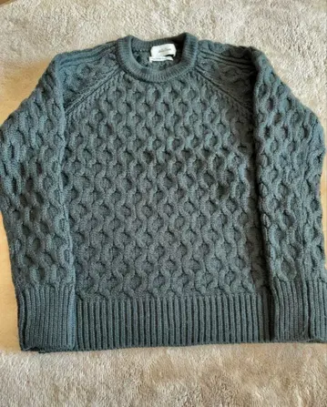 Mika Owen 울 100% 니트 케이블 짜임