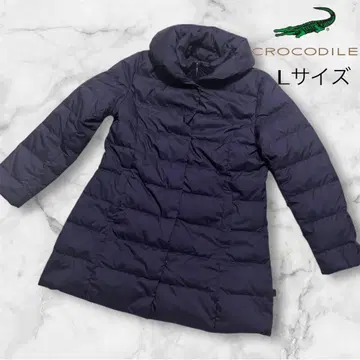 크로커다일 다운 자켓 L 퍼플 다운 80%