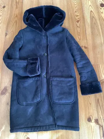 BEAUTY&YOUTH 후드 부착 보아 안감 코트 S 사이즈