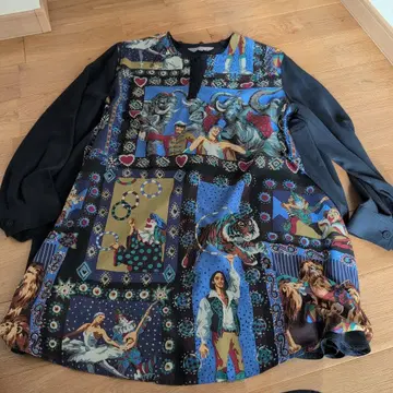 TOKITO 긴팔 셔츠 사이즈 8 컬러풀 프린트