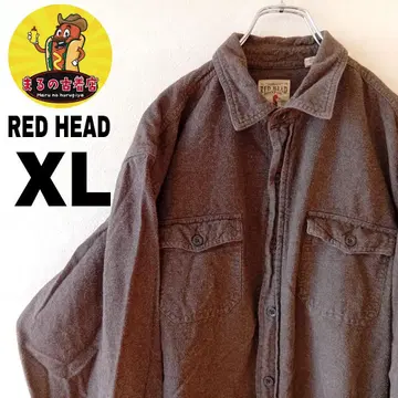 USA 구제 의류 RED HEAD 플란넬 셔츠 XL 브라운