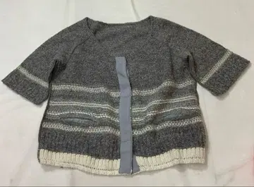 A/W 맥피 반팔 가디건 니트 라메 믹스 1