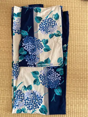 수국 꽃무늬 유카타 F 사이즈