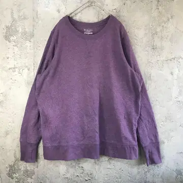 B907 구제 의류 트레이닝복 맨투맨 보라색 무지 90s Y2K