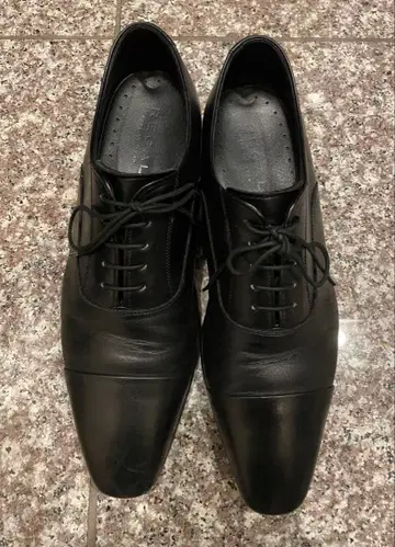 리갈 남성용 비즈니스 슈즈 블랙 가죽 신발 낮은 힐 새상품급