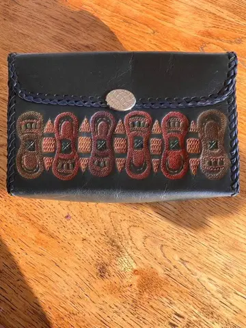 천연 가죽 파우치