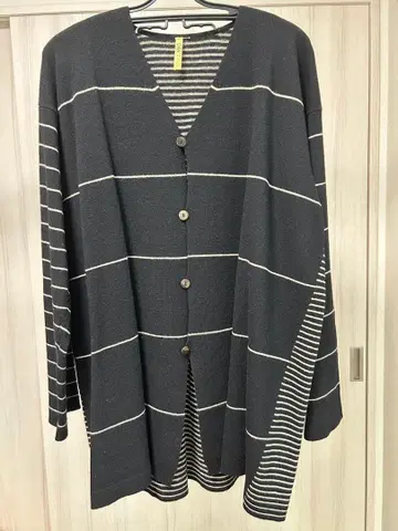 요건 레일 가디건 니트 바바구리