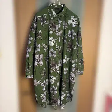 CALINER 플라워 프린트 긴팔 셔츠 인도 면