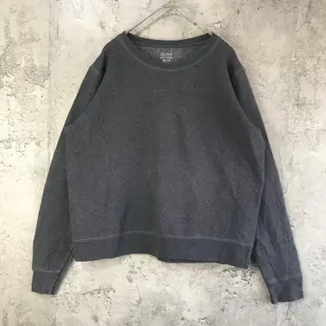 B908 구제 의류 트레이닝복 맨투맨 차콜 무지 90s Y2K