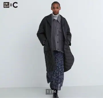 UNIQLO C 퍼프 테크 오버 사이즈 코트 S 사이즈