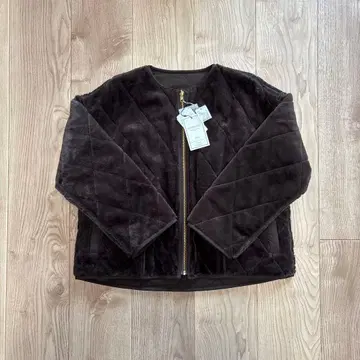 INNOWAVE 리버서블 퀼팅 블루종 브라운 마렛메트