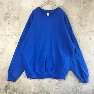 B909 구제 의류 트레이닝복 맨투맨 파랑 무지 90s Y2K