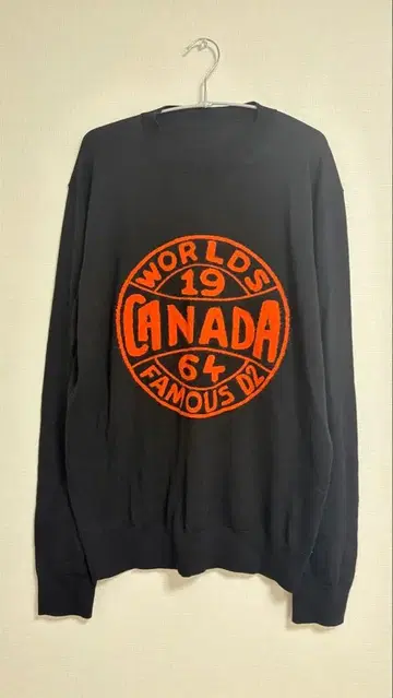 DSQUARED 2 캐나다 1964 로고 니트 스웨터