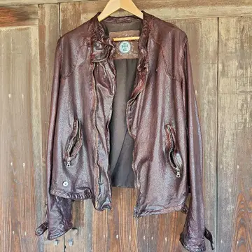 Fantasia 싱글 라이더 자켓 다크 브라운