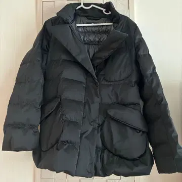 +J 블랙 다운 자켓 L 유니클로