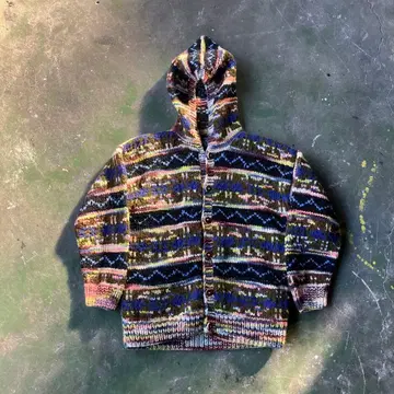 ARTESANIA 니트 후드티 에콰도르제 핸드메이드