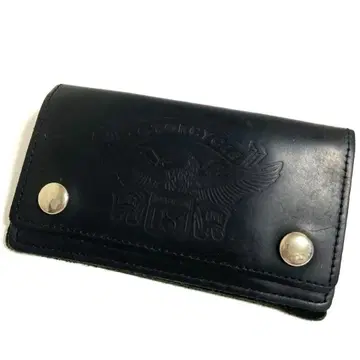USA 트래커 지갑 가죽 블랙 아메카지 천연 가죽