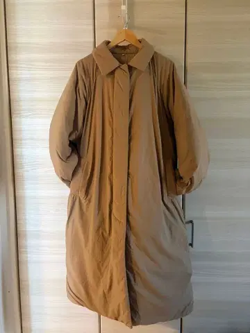 무인양품 다운 코트 여성 L 카멜