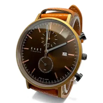 knot CC-39 손목시계 크로노그래프 가죽 벨트2
