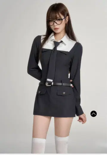 andwang School tie shirt suit onepiece