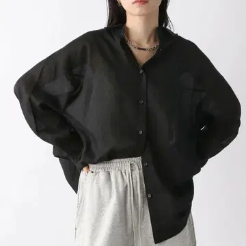 JEANASIS 텐셀 린넨 시어 셔츠