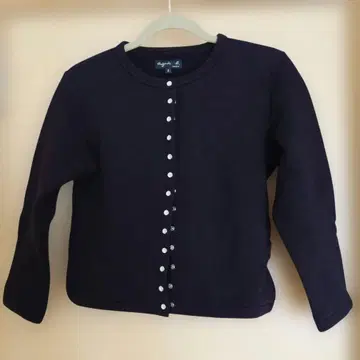 에네스베 스냅 버튼 가디건 속기모