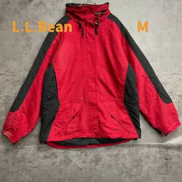 엘엘빈 나일론 후드티 M 빨간색 x 블랙 바이컬러 [ 7124 ]