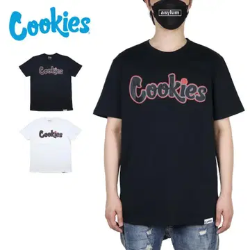 Cookies 로고 프린트 T셔츠 블랙