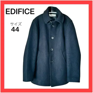 새상품급 에디피스 멜톤 코트 피코트 숏 기장 사이즈 44 블랙