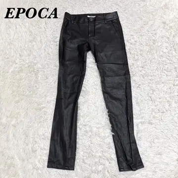[새상품급] EPOCA 인조 가죽 스키니 팬츠 38 블랙