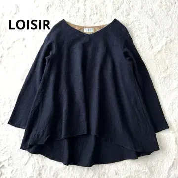 새상품급 LOISIR 로와지르 울 거즈 긴팔 블라우스 최근 모델