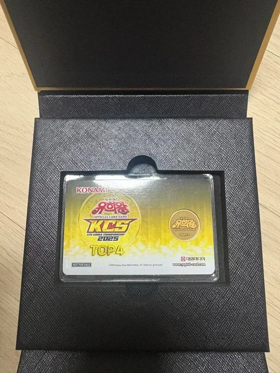 유희왕 KCS 2025 TOP4 기념 순금코인카드