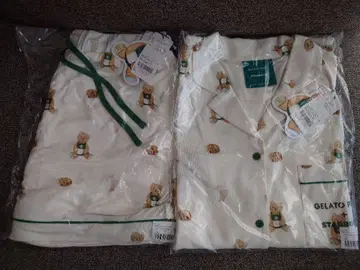 스벅 젤라피케 콜라보 베어 패턴 룸웨어 상하의 세트