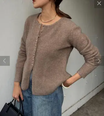 시너리 SHENERY 라쿤 페플럼 가디건