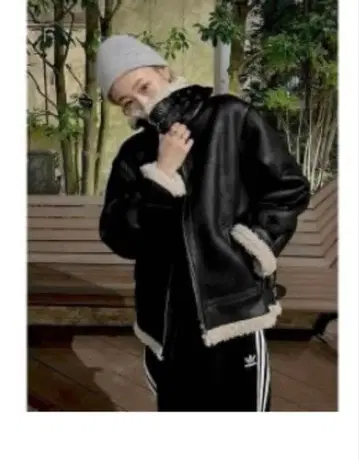 [언그리드] 새상품급 인조 가죽 보아 블루종 S 사이즈