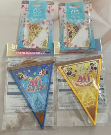 디즈니 40주년 가랜드 참 4개 세트