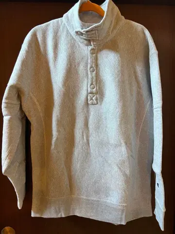 Champion 그레이 하이넥 트레이닝복