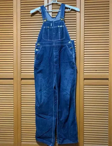 리 데님 오버롤