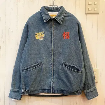 새상품 HOUSTON 히베트남 자켓 데님 자켓 아메카지 인디고