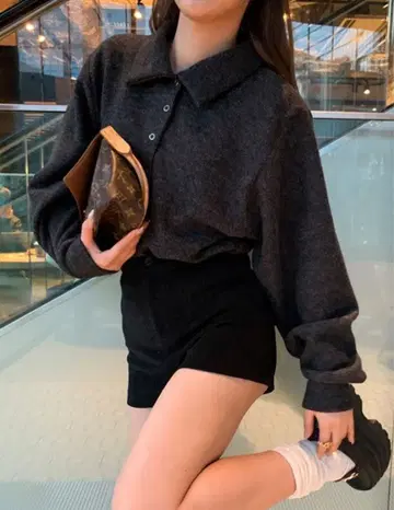 벌룬 컬러 가디건