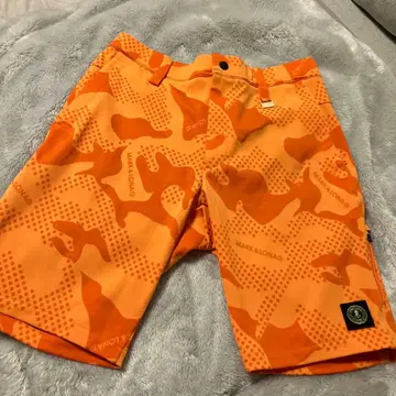 MARK & LONA 오렌지 카모플라쥬 숏팬츠