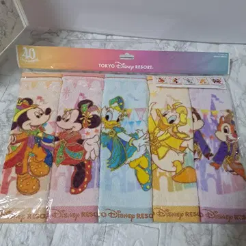 새상품 미사용 디즈니 미니 타월 5장 세트