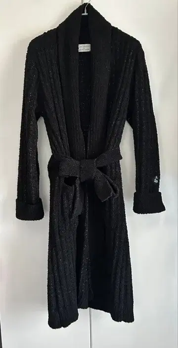 젤라또피케 조엘 로브숑 블랙 롱 가운 허리 벨트 포함